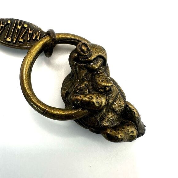 Mazatlan brass turtle keychain - Picture 2 of 7